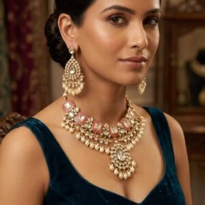 Bridal kundan Necklace set