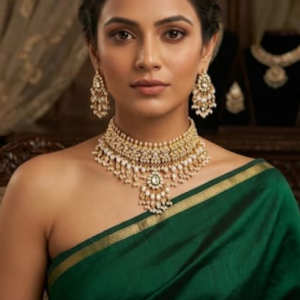 Choker with earrings