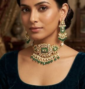 Bridal kundan choker set