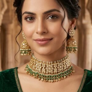 Bridal kundan choker set