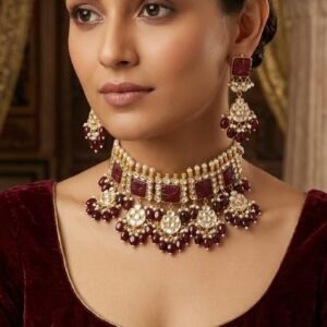 Bridal kundan choker set