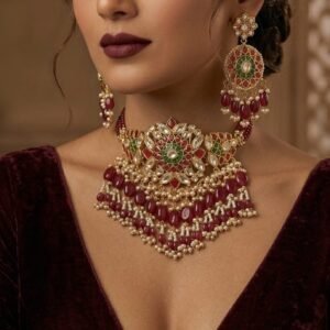 Bridal kundan choker set