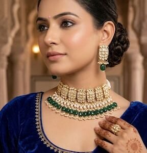 Bridal kundan choker set