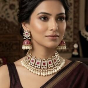Bridal kundan Necklace set