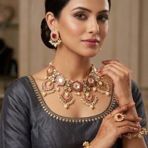 Bridal kundan Necklace set