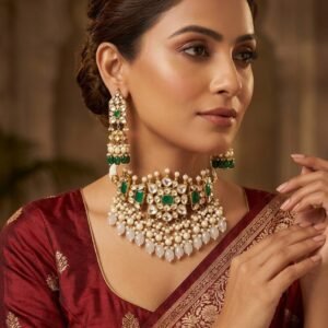 Bridal kundan choker set